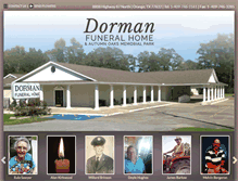 Tablet Screenshot of dormanfuneralhome.com